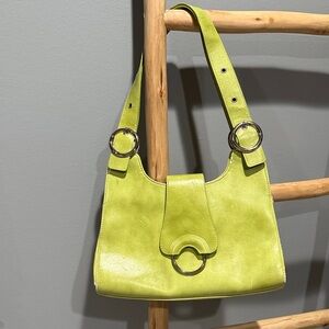 Butterfly muted Lime Green Women's Bag Y2K 70s styled purse